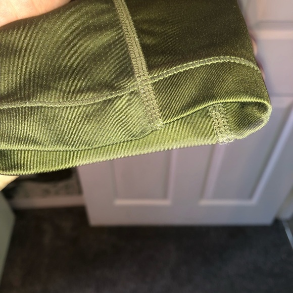 NIKE PRO khaki leggings size UK M - Picture 8 of 11